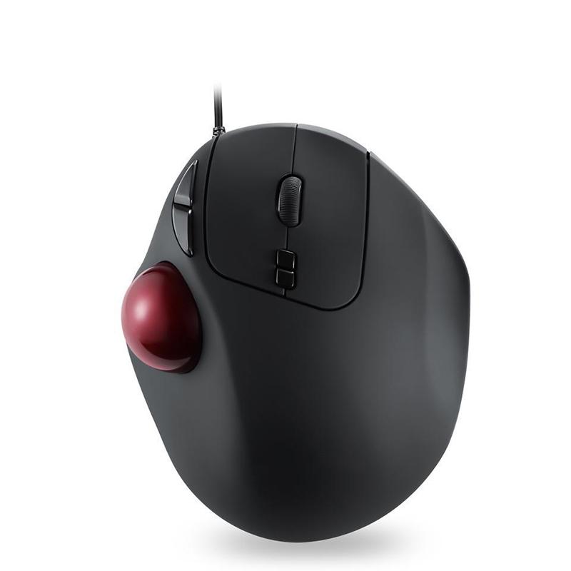 Wired Ergonomic Mouse Trackball Mouse, 7 Button Rollerball Mouse, 2 DPI Level