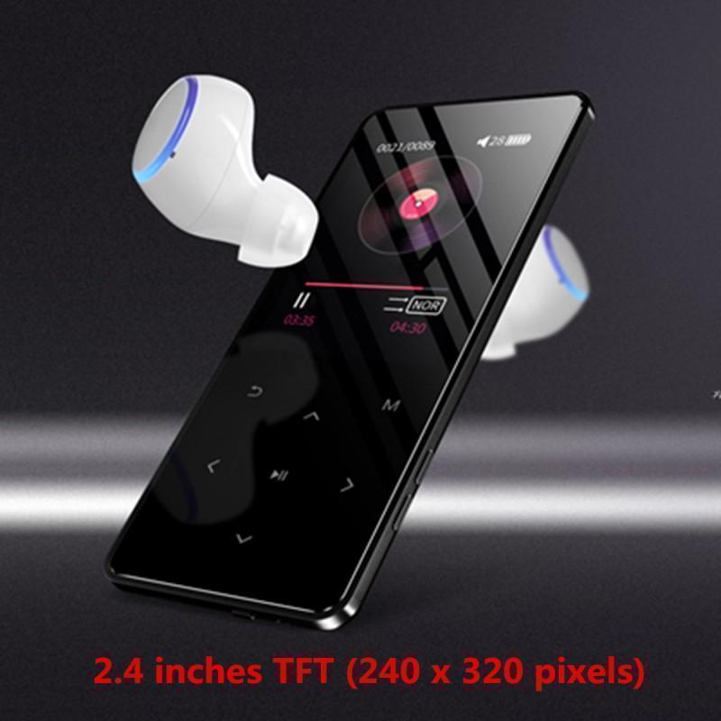 2.4 Inch 8GB Lossless bluetooth MP3 Player 2.5D Touch Screen FM Radio MP4 Music Player