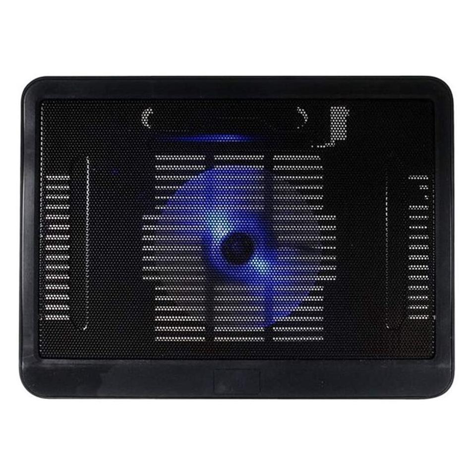 Laptop Cooling Pad 10-14 Cooler Pad Chill Mat 1 Fans LED Lights and USB 2.0 Ports Mounts