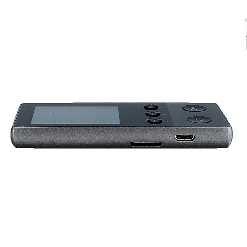 Touch Screen Alarm Clock FM MP3 HIFI Music Player - Grey 16g