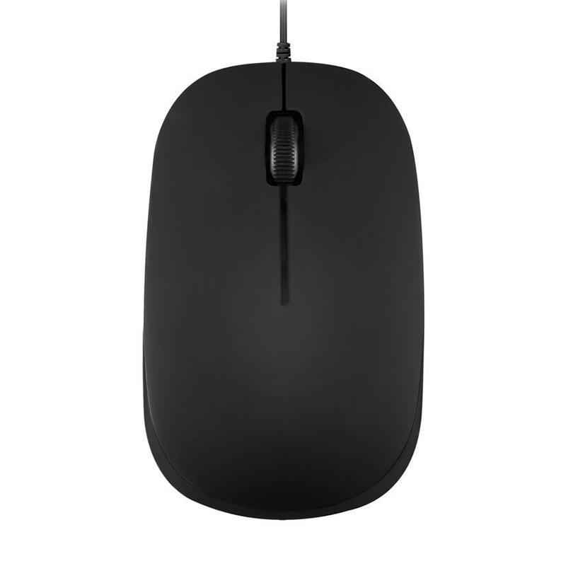 Wired PS2 Optical Mouse, Long Native PS/2 Cable 3 Button Mouse with 800 DPI, Black