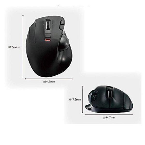 Left-Handed 2.4GHz Wireless Thumb-operated Trackball Mouse