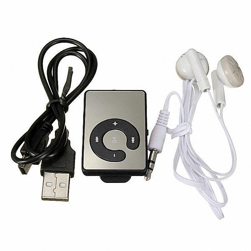 Mini Clip Music MP3 Player Support 8GB TF Card With Earphone