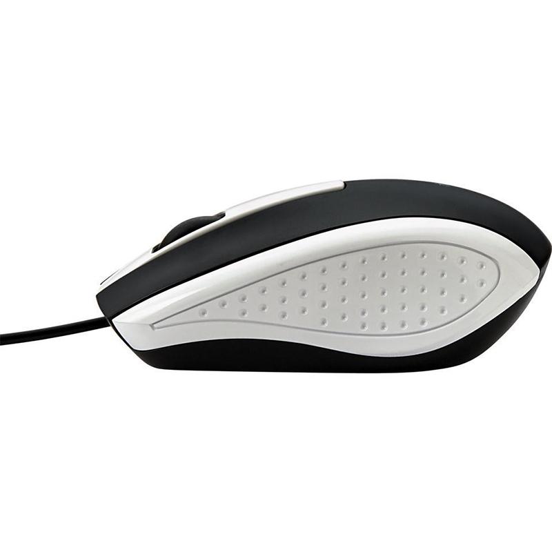 Mouse Optical Corded f/PCs & Macs White/Black