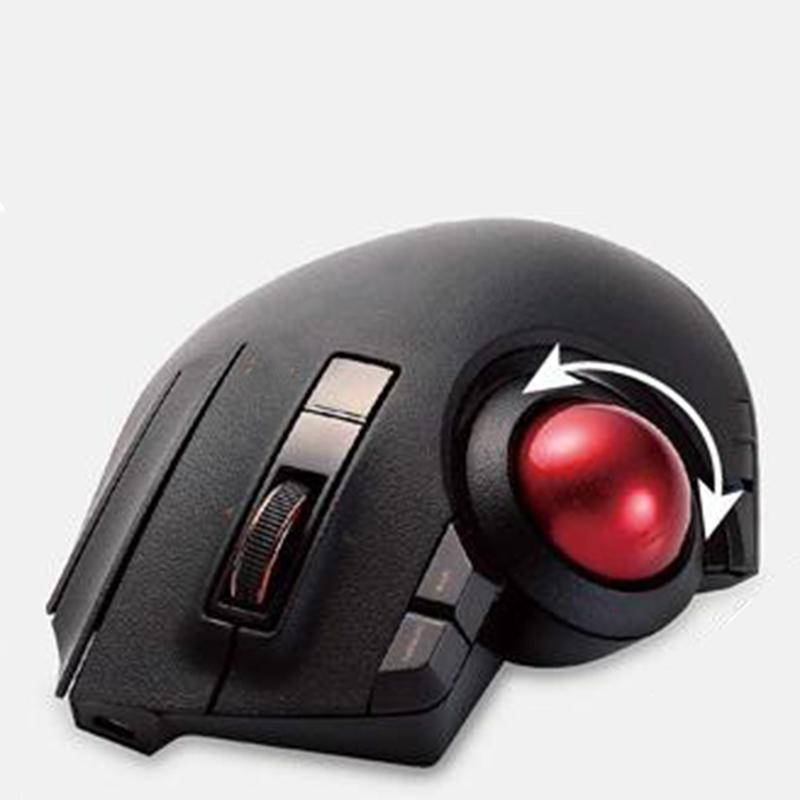 3 Way connection Wired, Wireless, and Bluetooth, 8 Mappable Buttons, Extra Large,Trackball Mouse