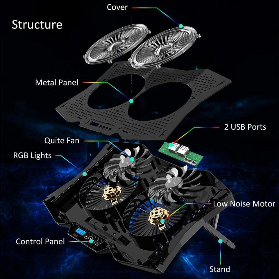 Laptop Cooling Cooler Pad for 15.6" - 17.3" Notobooks