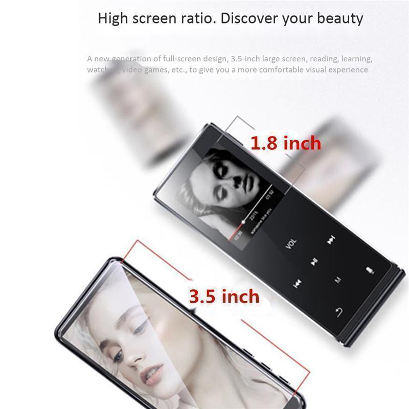 8GB MP3 Digital Lossless Music Player Full Screen FM Radio Recording MP4 English Language